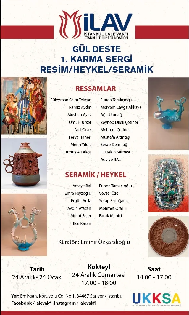 Gül Deste 1. Karma Sergi Resim/Heykel/Seramik